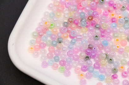 4mm 6/0 pastel mix glass seed beads for bracelets