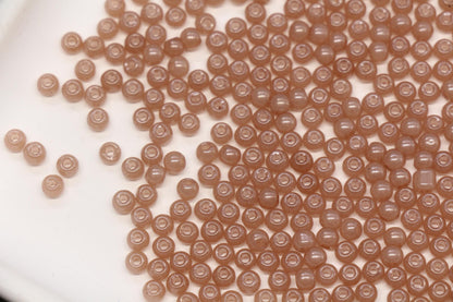 4mm 6/0 latte brown glass seed beads for bracelets
