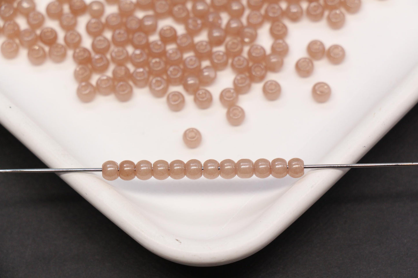 4mm 6/0 latte brown glass seed beads for bracelets