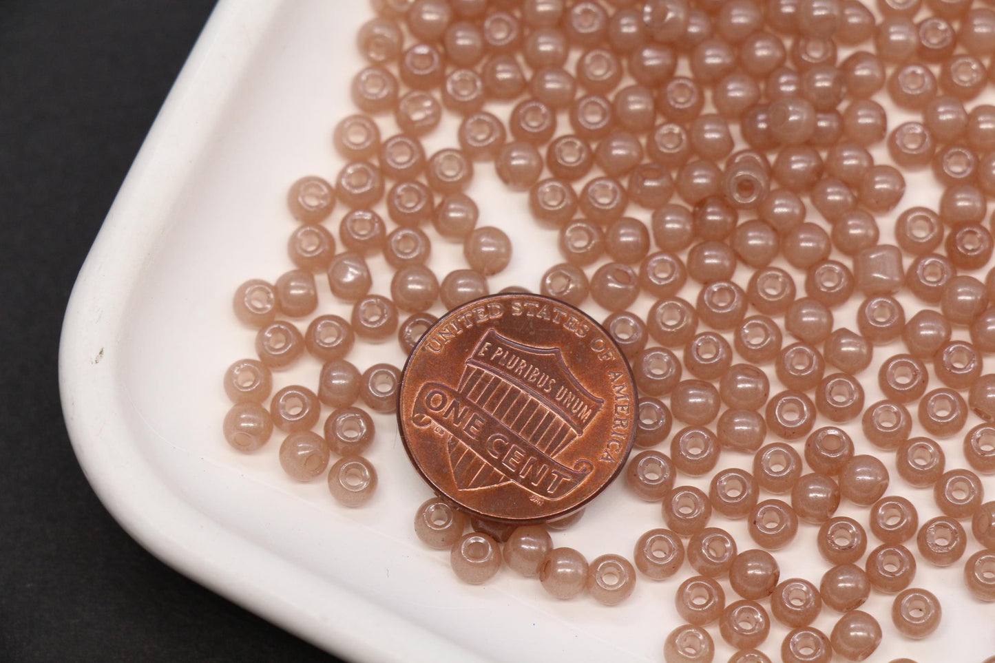 4mm 6/0 latte brown glass seed beads for bracelets