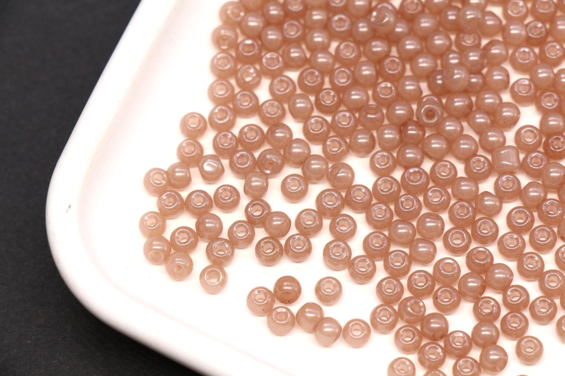 4mm 6/0 latte brown glass seed beads for bracelets
