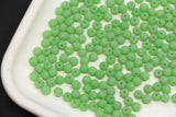 4mm Matte Light Green Glass Seed Beads, Frosted Green Beads for Bracelet Jewelry Making #1185