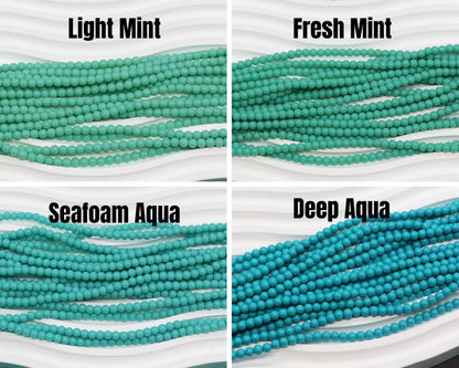 4mm colorful round glass beads for jewelry making