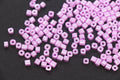 4mm pink square glass beads for beadwork