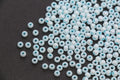 4mm 6/0 aqua blue glass seed beads for bracelets