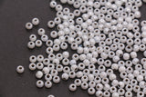4mm Light Gray Pearlized Glass Beads, Round Glass Spacer Beads for Bracelets, DIY Jewelry Supplies #3992