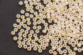4mm 6/0 buttercream pearlized glass seed beads for bracelets