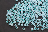 4mm Seafoam Blue Pearlized Glass Beads, Round Glass Spacer Beads for Bracelets, Small Seed Beads, DIY Jewelry Supplies #4000