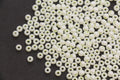 4mm 6/0 pale yellow pearlized glass seed beads for bracelets