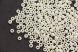4mm Pale Yellow Pearlized Glass Beads, Round Glass Spacer Beads for Bracelets, Small Seed Beads, DIY Jewelry Supplies #4002