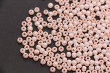 4mm Peach Pearl Glass Beads, Round Pearlized Beads for Bracelets, Small Glass Spacer Beads, DIY Jewelry Supplies #3983
