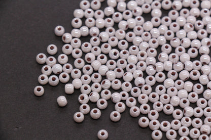 4mm Taupe Gray Pearlized Glass Beads, Round Glass Spacer Beads for Bracelets, DIY Jewelry Supplies #3993