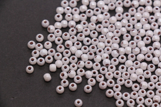 4mm Taupe Gray Pearlized Glass Beads, Round Glass Spacer Beads for Bracelets, DIY Jewelry Supplies #3993