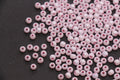 4mm 6/0 rose pink pearlized glass seed beads for bracelets