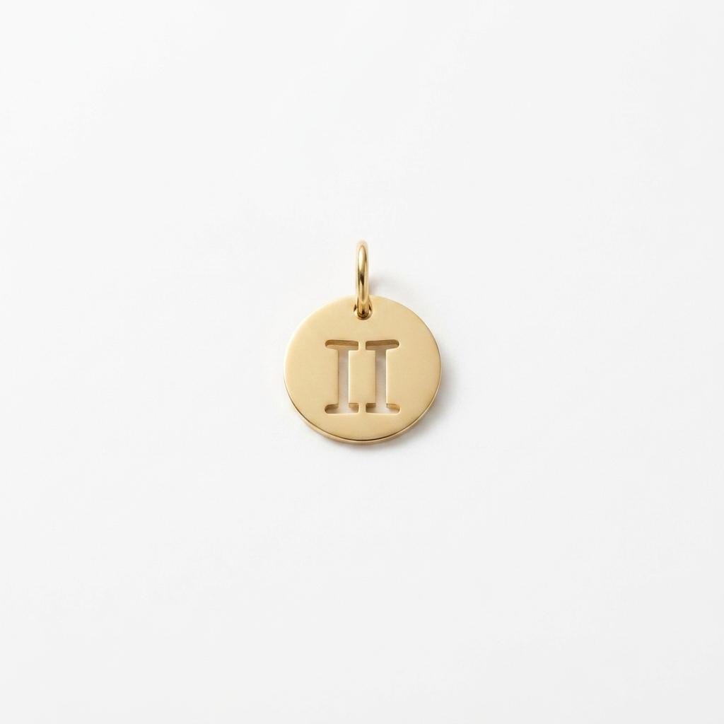 Gold Zodiac Charm, Stainless Steel Astrology Pendant, Horoscope Sign Necklace Charm, Celestial DIY Jewelry Supply