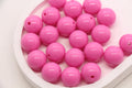 16mm Pink Acrylic Gumball Beads