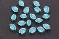 Blue Seashell Polymer Clay Beads, Ocean Shell Spacer Beads for Bracelets, Beach Jewelry Making #1037