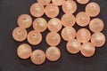 12mm Peach Glow in the Dark Acrylic Beads, Translucent Round Beads for Bracelets, Jewelry Making, Kandi, DIY Crafts #4010