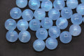 12mm Blue Glow in the Dark Acrylic Beads, Translucent Round Beads for Bracelets, Jewelry Making, Kandi, DIY Crafts #4011