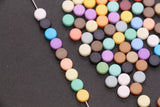 7mm Matte Blank Beads, Acrylic Disc Spacer Beads, 1.3mm Hole, Mixed Colors, Bracelet Making, Jewelry Making DIY Craft Supplies #3279