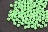 6mm Matte Lime Green Acrylic Beads, Bracelet Making Beads, DIY Craft Beads #4035