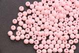 6mm Baby Pink Matte Acrylic Beads, Round Spacer Beads, DIY Craft Beads #4031