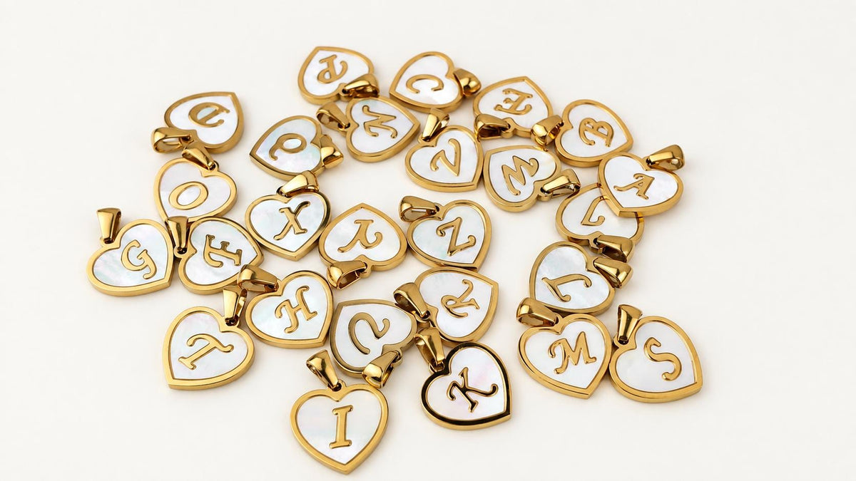 Heart Initial Pendant