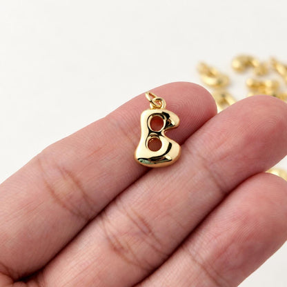 Puffy Bubble Letter Charm