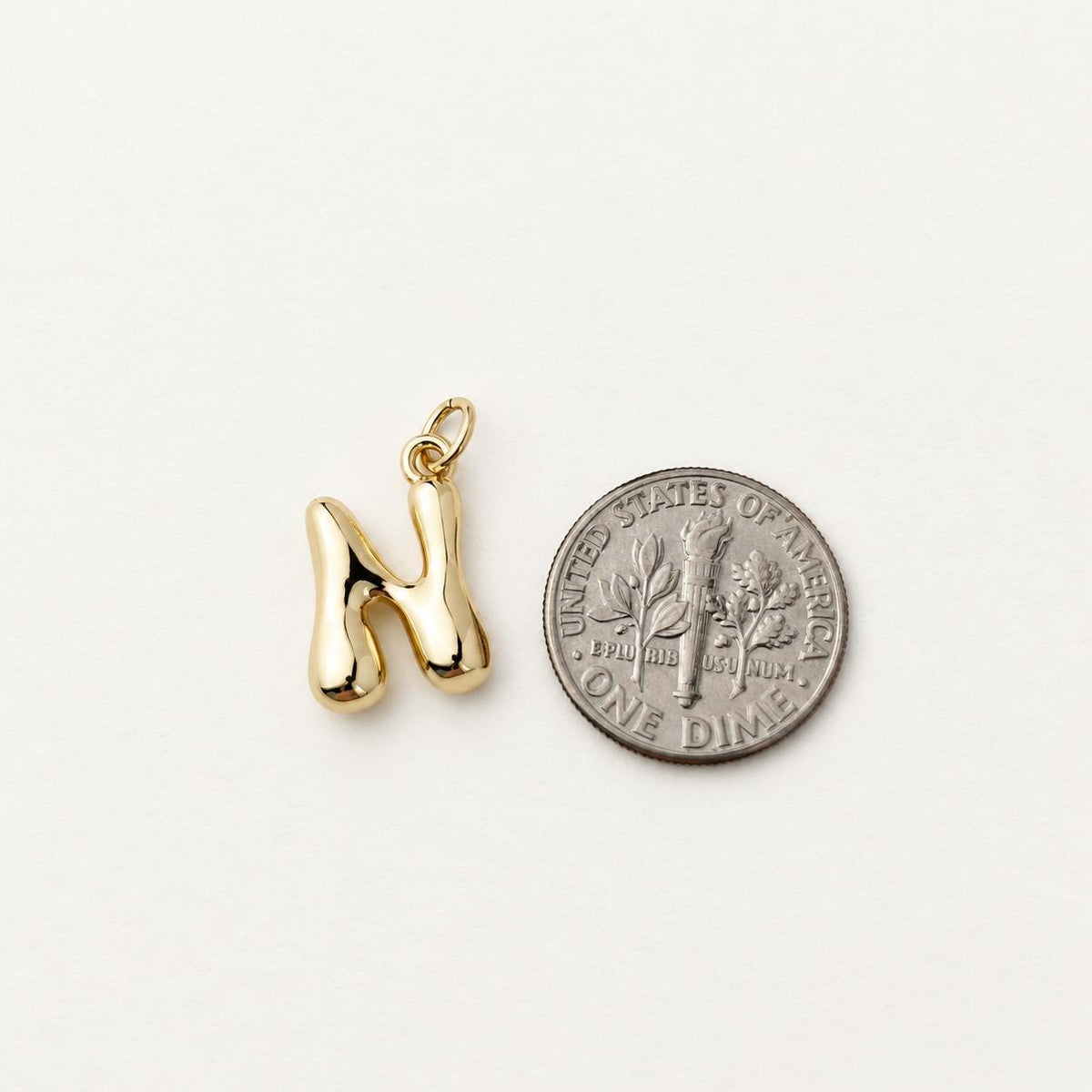 Puffy Bubble Letter Charm