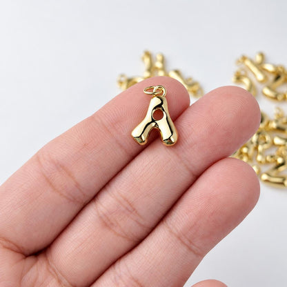 Puffy Bubble Letter Charm