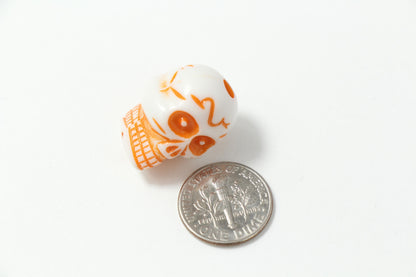Mixed Color Skull Beads, Halloween Statement Beads, Large Spooky Beads for Jewelry Making #4039