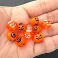 Pumpkin Beads, Jack O Lantern Beads, Halloween Beads for Jewelry Making