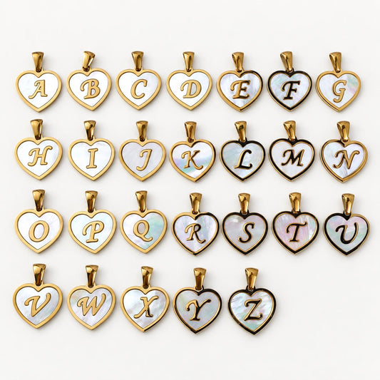 Heart Initial Pendant