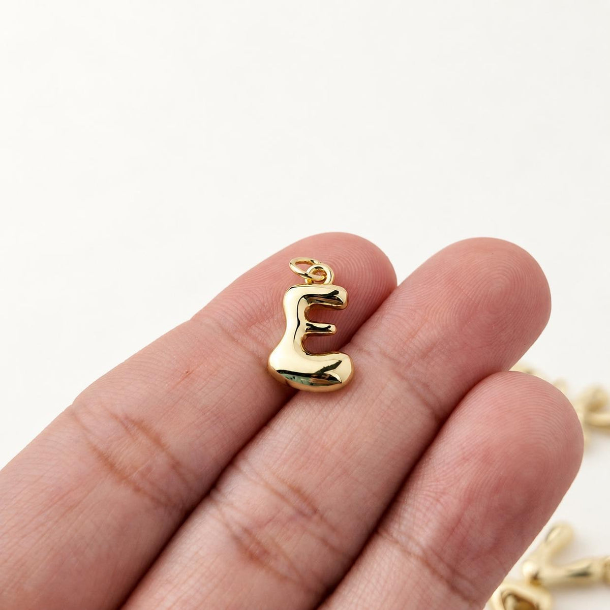 Puffy Bubble Letter Charm