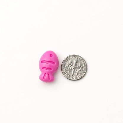 Chunky Fish Beads, Pastel Mixed Color Beads, Large Animal Beads for Bracelets, Jewelry Making Supplies #4051