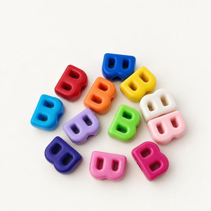 Large Letter Beads A-Z, Chunky Alphabet Beads, Individual Initial Beads with Large Hole, DIY Craft Supplies