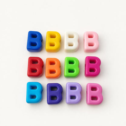 Large Letter Beads A-Z, Chunky Alphabet Beads, Individual Initial Beads with Large Hole, DIY Craft Supplies