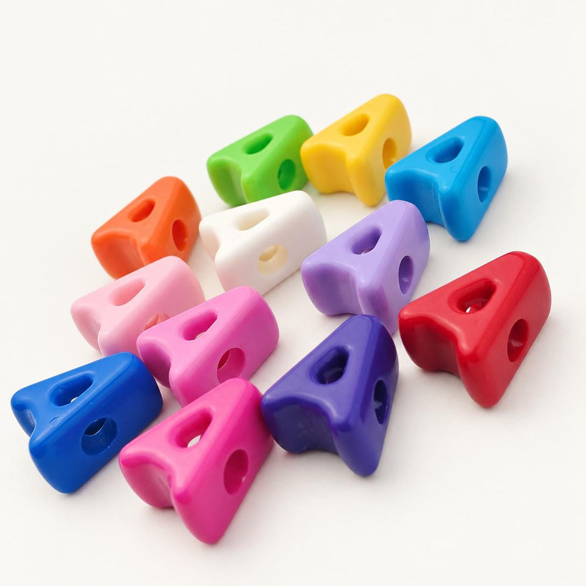 Large Letter Beads A-Z, Chunky Alphabet Beads, Individual Initial Beads with Large Hole, DIY Craft Supplies