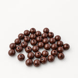 10mm Brown Acrylic Gumball Beads, Glossy Round Plastic Beads for Bracelet Making, Earth Tone Spacer Beads, DIY Jewelry Supplies #4052