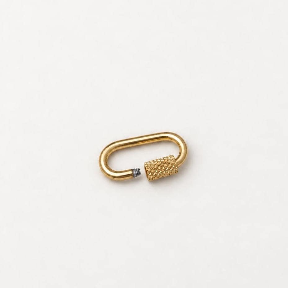 Screw Lock Clasps, Openable Metal Connectors, Rectangle Oval Carabiner Clasps, Jewelry Making Findings for Charms & Chains