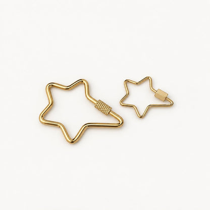 Screw Lock Clasps, Openable Metal Connectors, Rectangle Oval Carabiner Clasps, Jewelry Making Findings for Charms & Chains