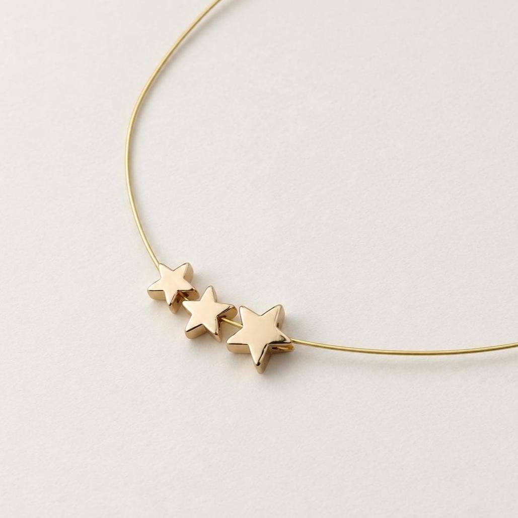 14K Gold Star Spacer Beads, PVD Brass Star Beads, Small Celestial Metal Beads for Bracelets & Jewelry Making
