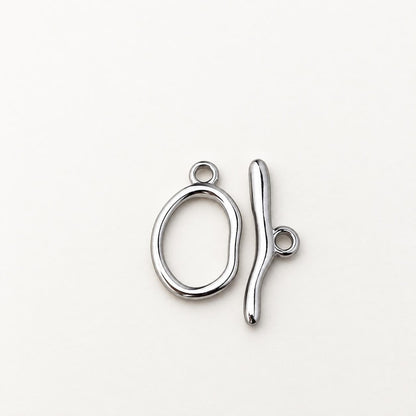 Oval Toggle Clasp, Stainless Steel OT Bar & Ring Closure, Gold PVD Necklace Bracelet Clasp, Jewelry Findings