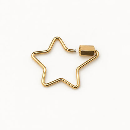 Screw Lock Clasps, Openable Metal Connectors, Rectangle Oval Carabiner Clasps, Jewelry Making Findings for Charms & Chains