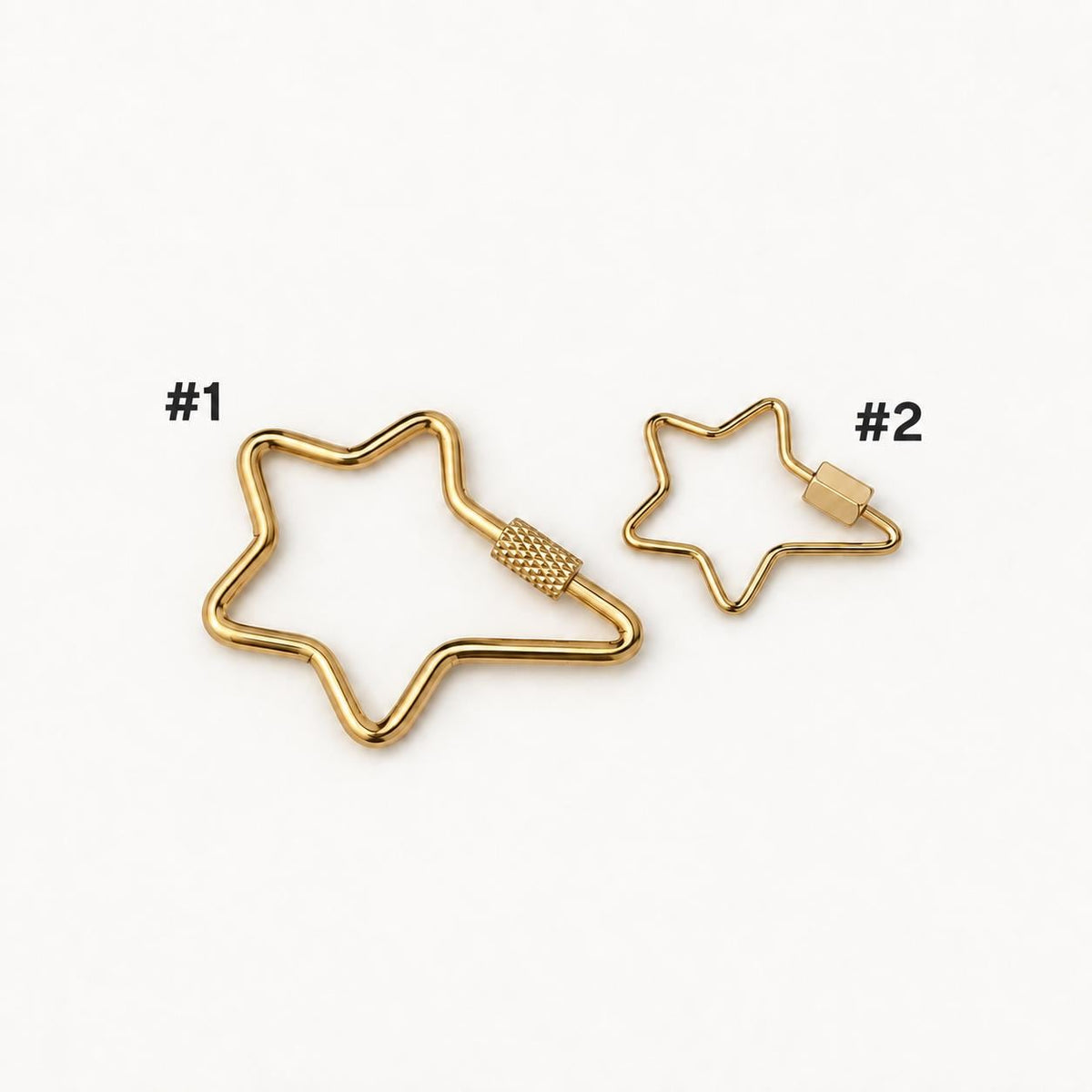 Screw Lock Clasps, Openable Metal Connectors, Rectangle Oval Carabiner Clasps, Jewelry Making Findings for Charms & Chains