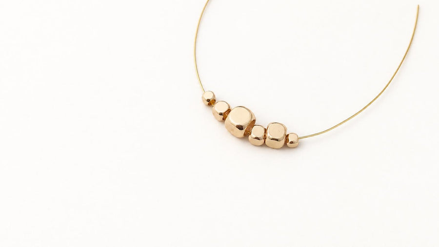 14K Gold PVD Brass Beads, Rounded Cube Spacer Beads, Metal Spacers for Bracelets & Jewelry Making