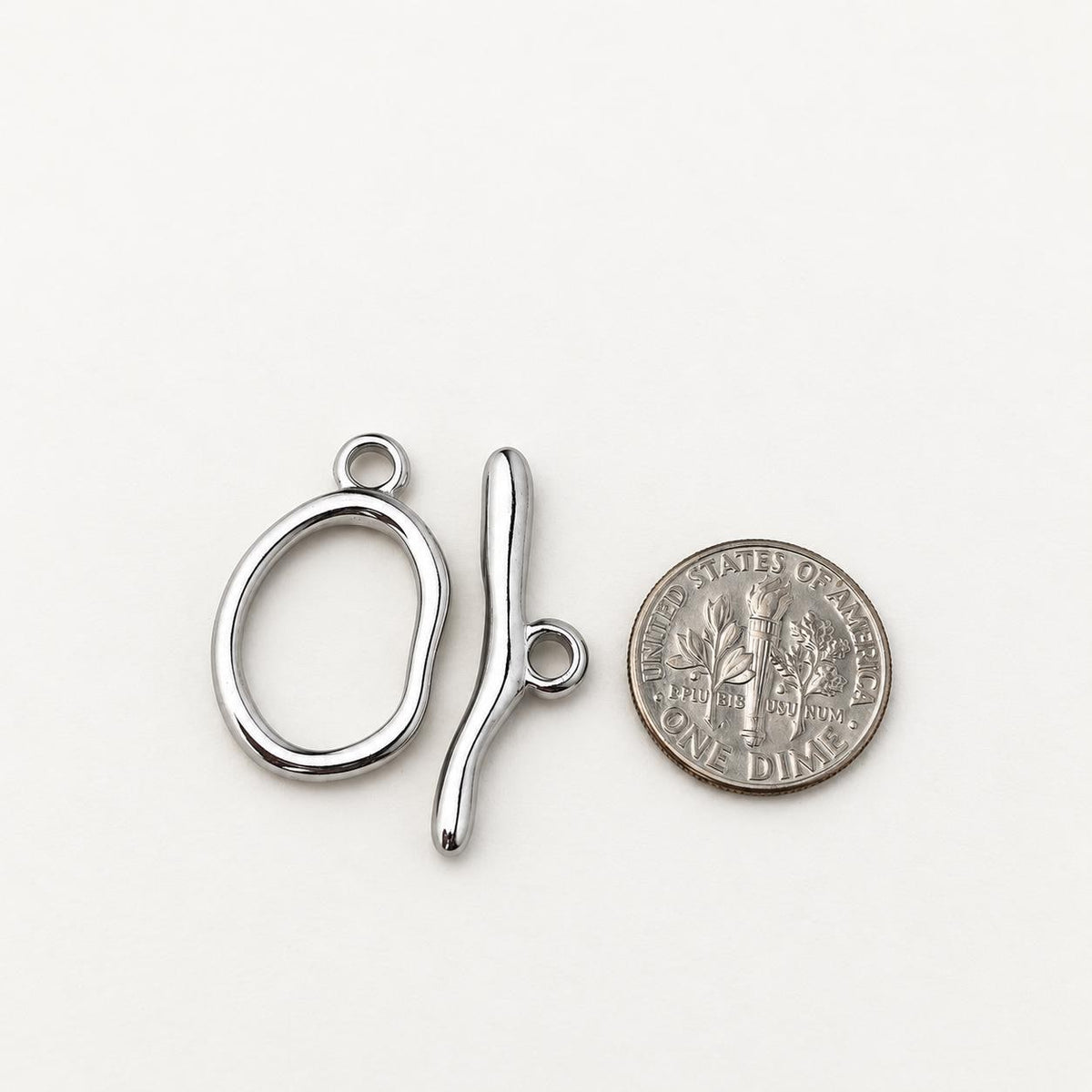 Oval Toggle Clasp, Stainless Steel OT Bar & Ring Closure, Gold PVD Necklace Bracelet Clasp, Jewelry Findings