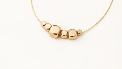14K Gold PVD Brass Beads, Rounded Cube Spacer Beads, Metal Spacers for Bracelets & Jewelry Making