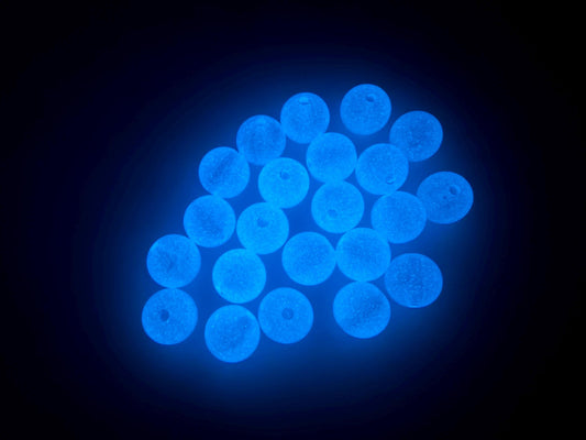 12mm Purple Glow in the Dark Acrylic Round Beads #4007