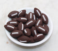 Football silicone focal beads for pens and keychains